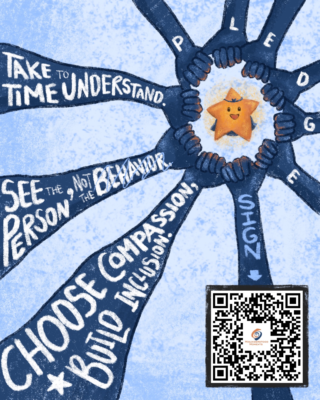 Understanding Pledge Poster with QR Code